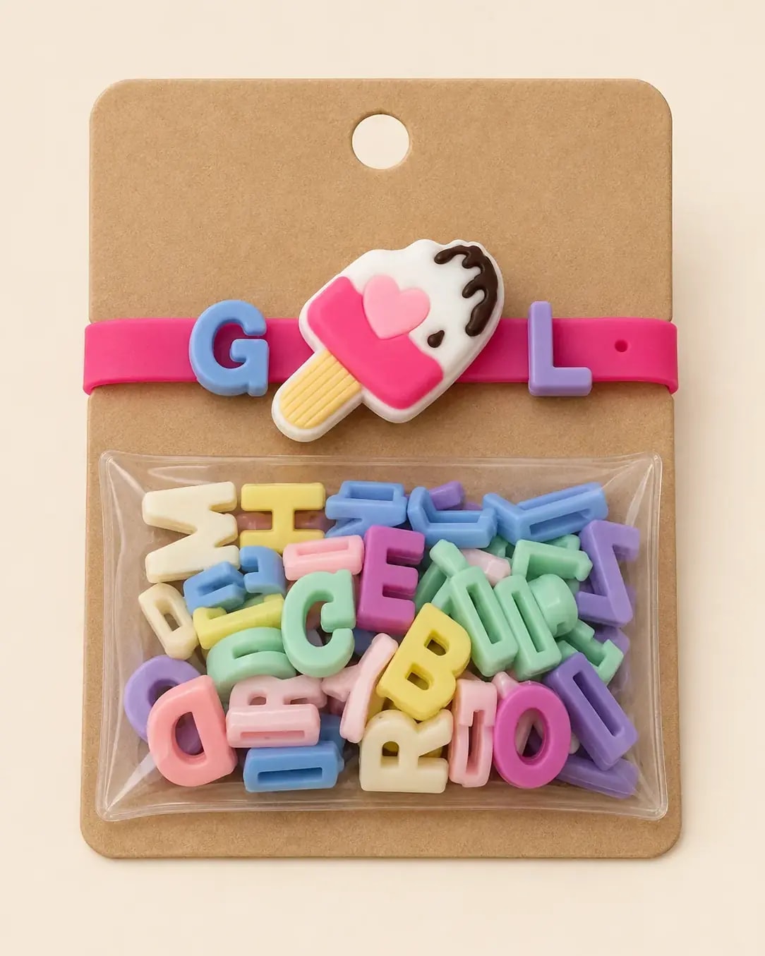 Handmade Creative DIY Alphabet Charm Bracelet Kit for Kids