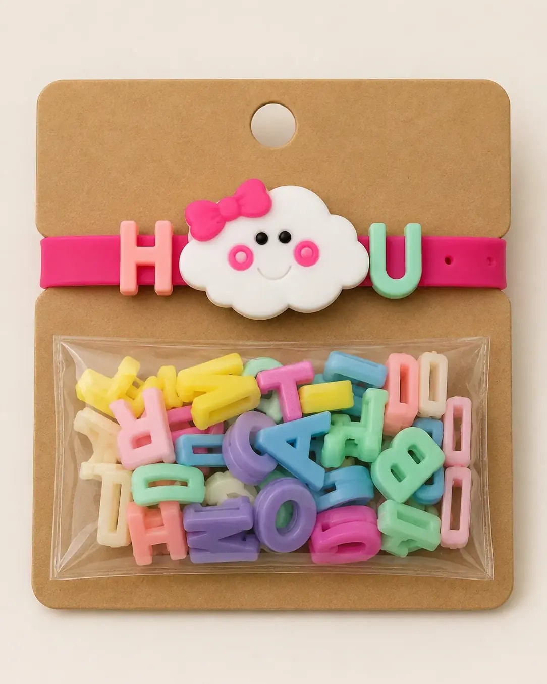 Handmade Creative DIY Alphabet Charm Bracelet Kit for Kids
