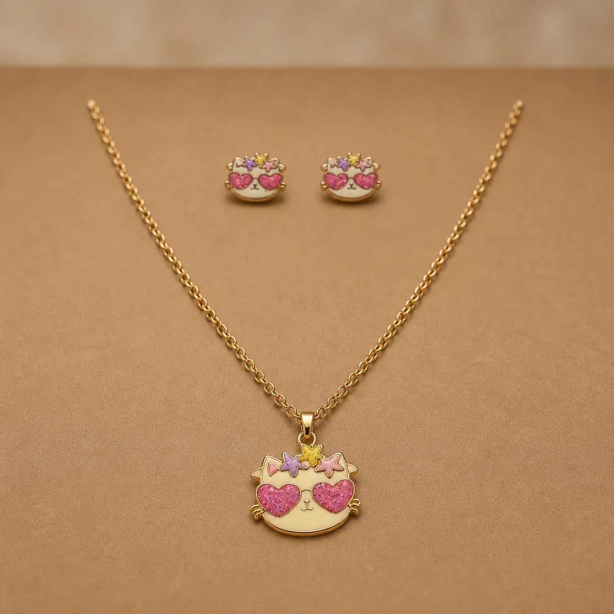 Kitty Sweetheart Necklace Set