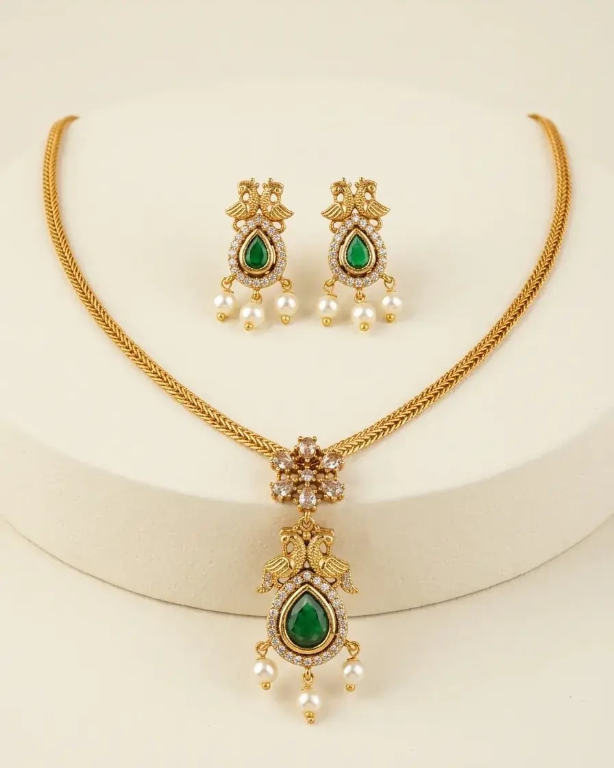Mayur Ratna Necklace Set