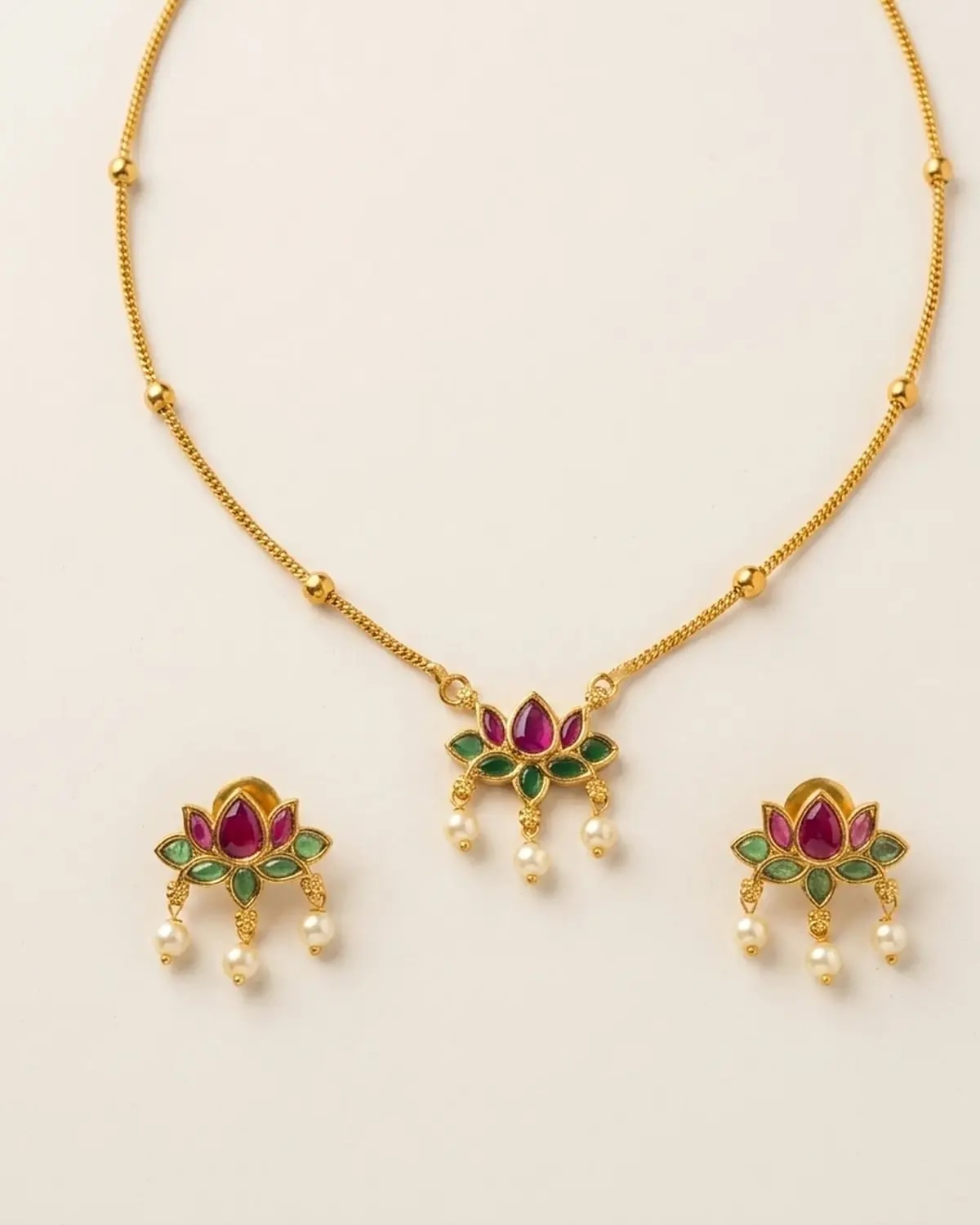 Kamal Jadau Short Necklace Set
