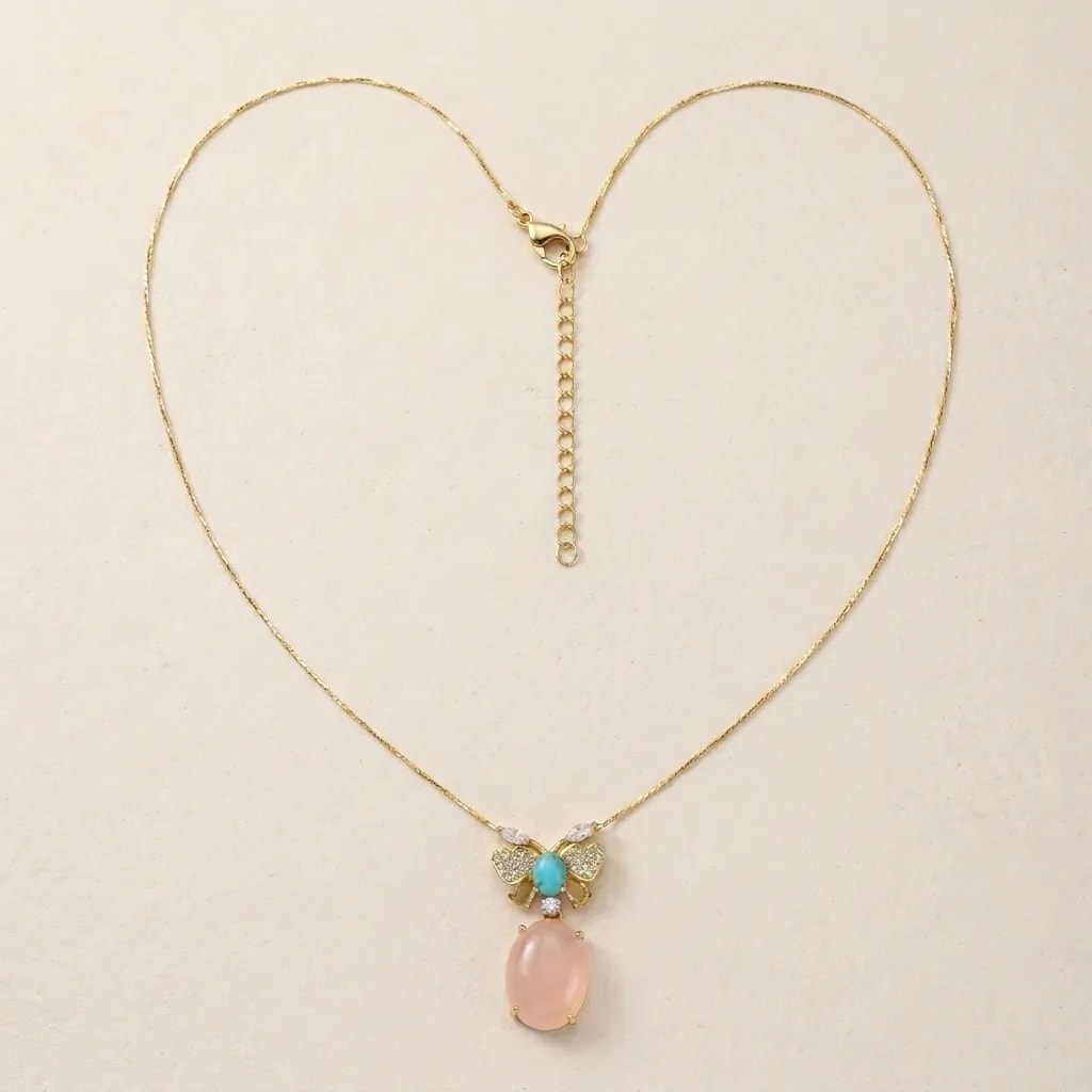 Butterwing Gem Charm Necklace
