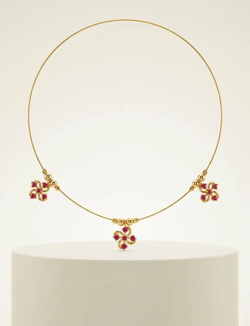 Buttercup Invisible Necklace (3 Charms)