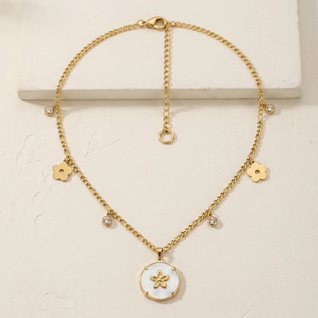 Moonflower Charm Necklace