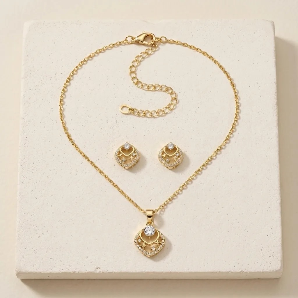 Celestial Halo Jewelry Set