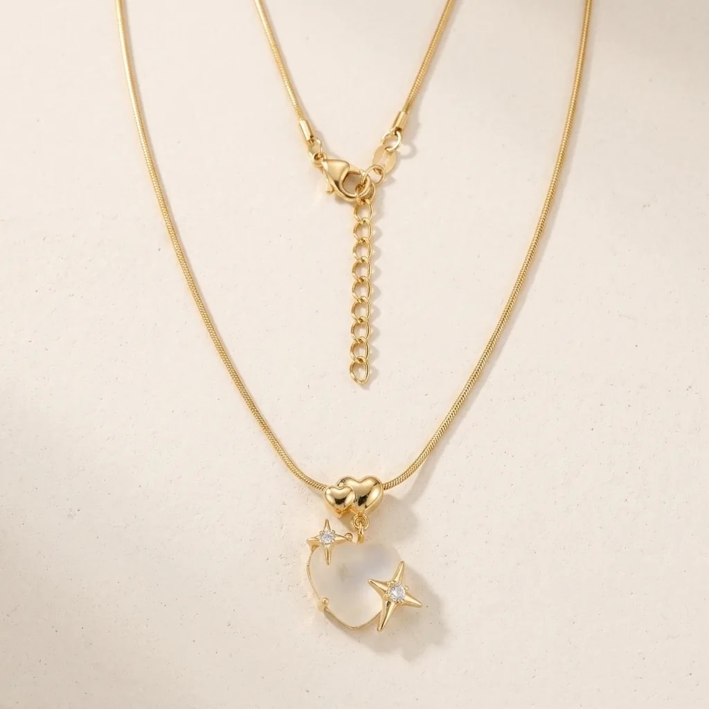 Celestial Heart Glow Necklace