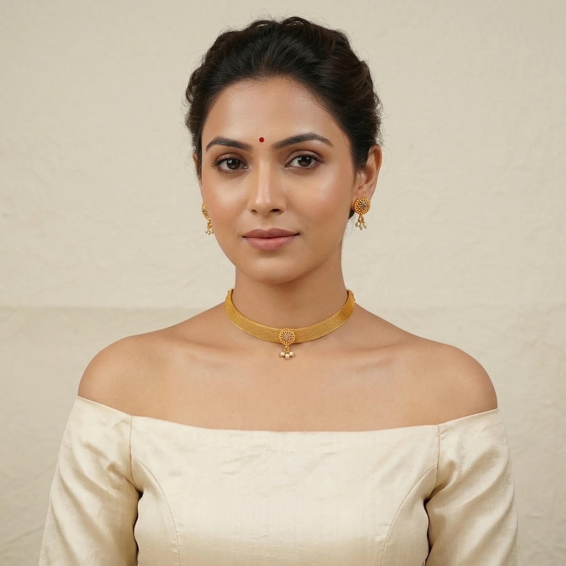 Suvarna Mesh Choker Set