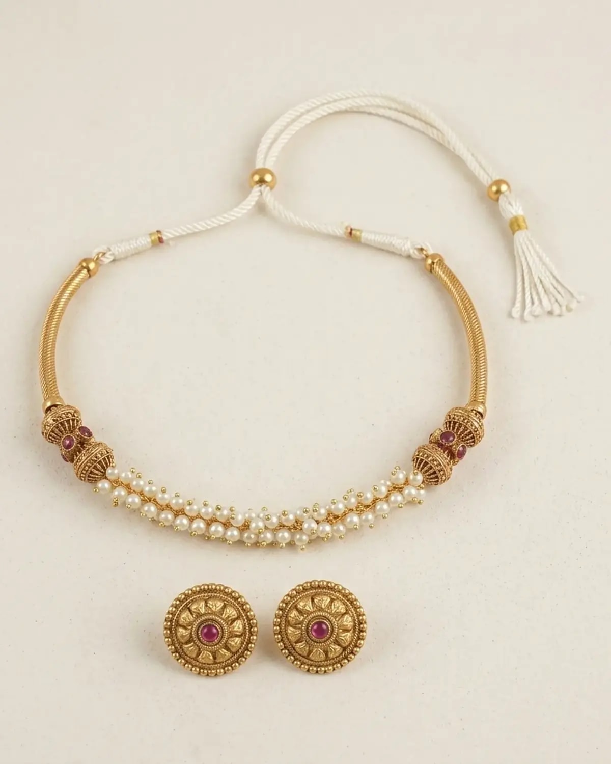Pearl Antique Kada Set