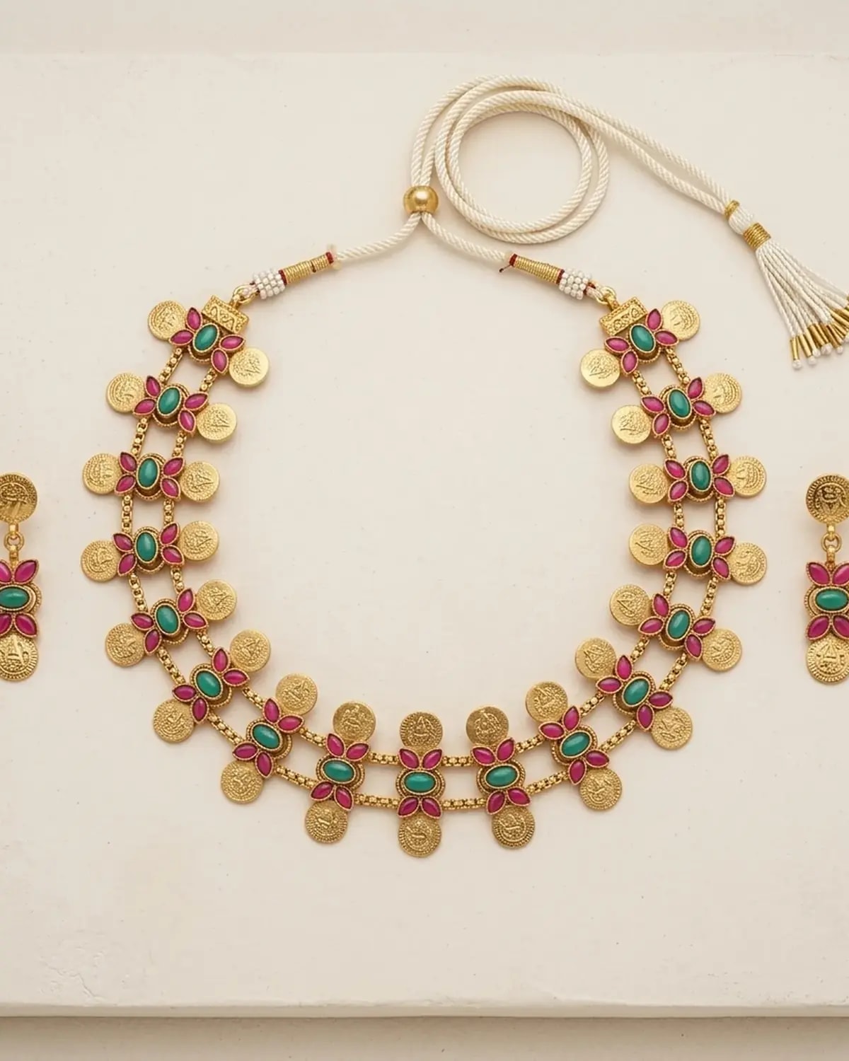 Aboli Coin Choker Set