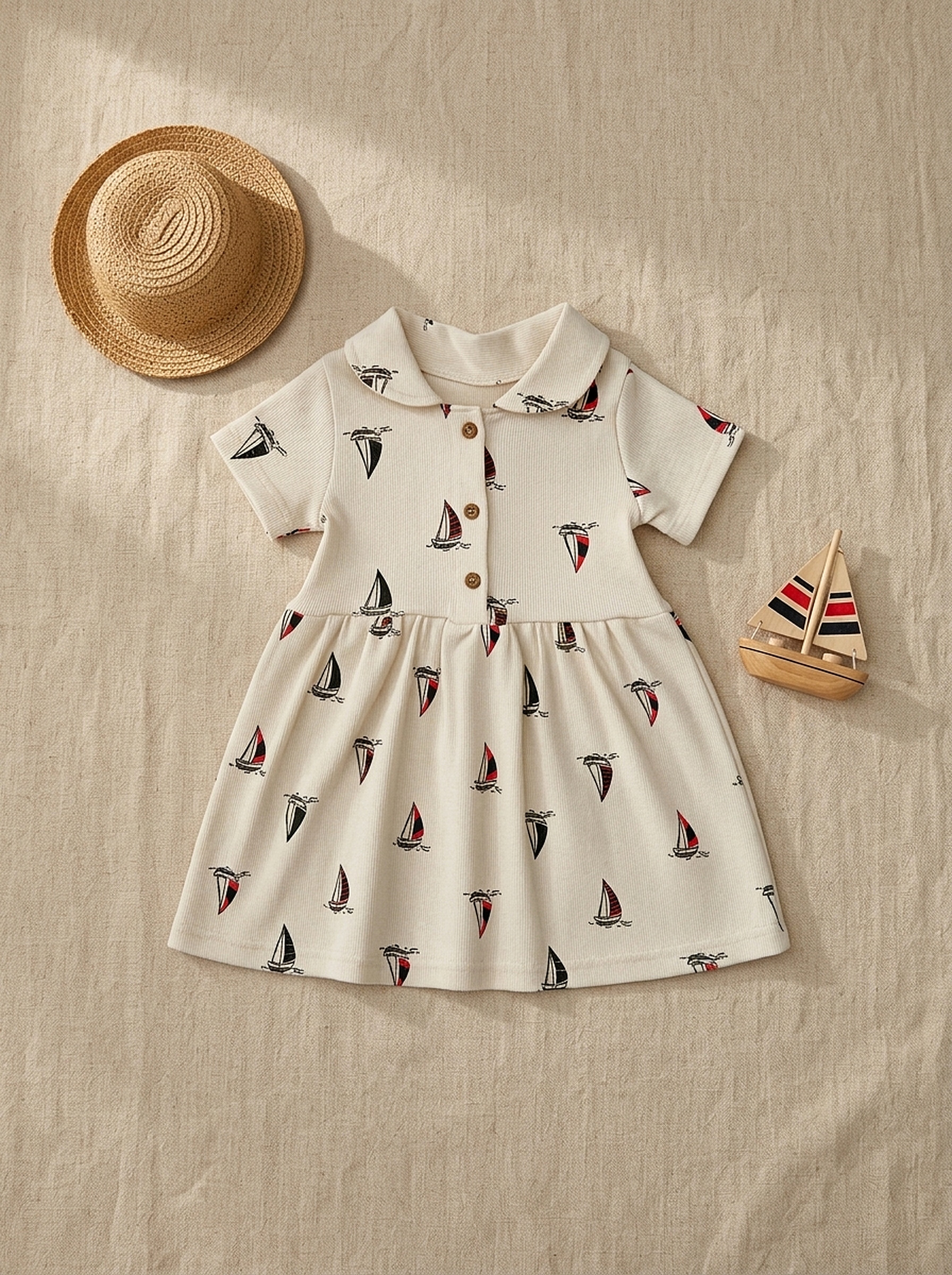 Sail Away Lycra Cotton Knit Dress
