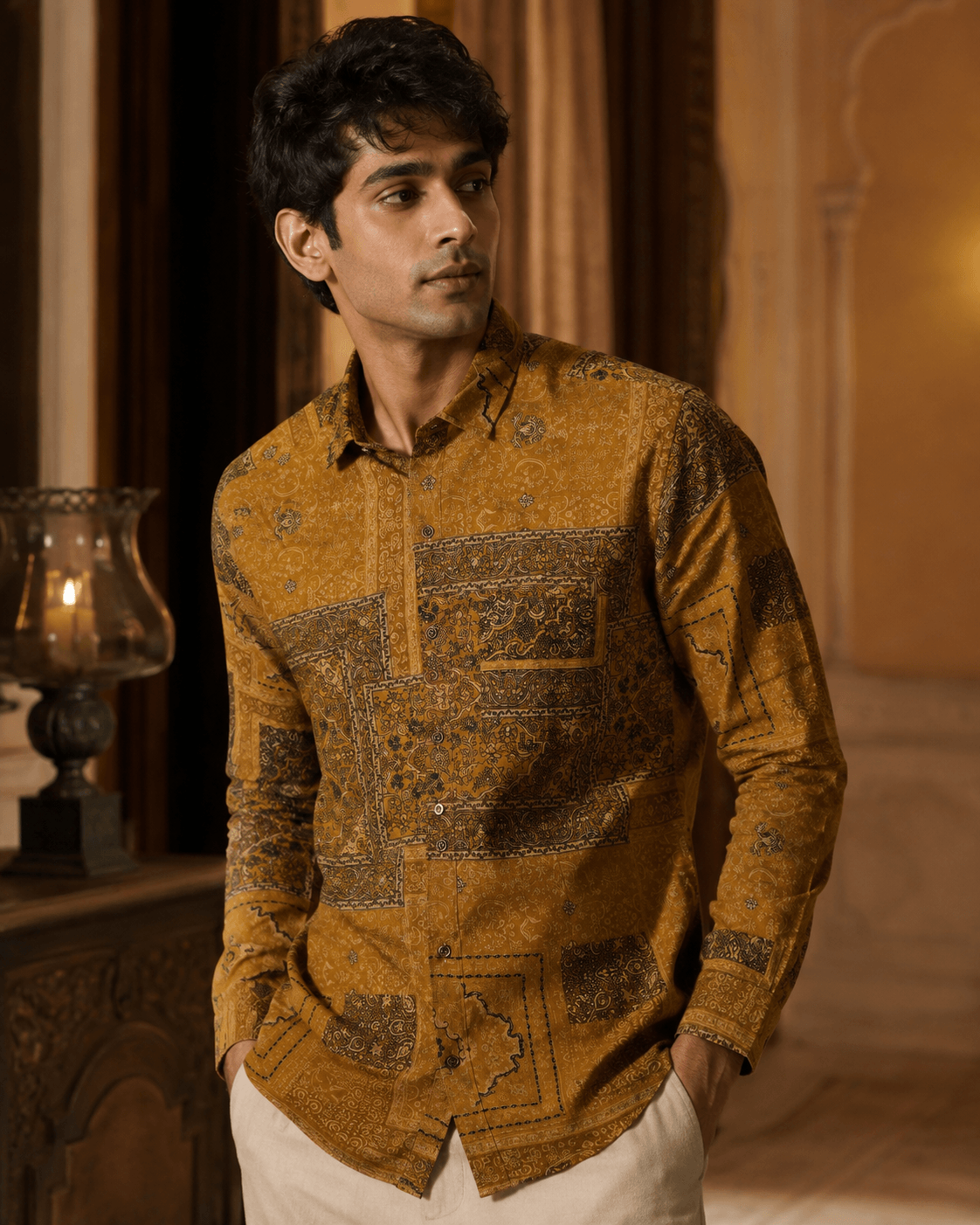 Aristone Printed Cotton Men's Shirt