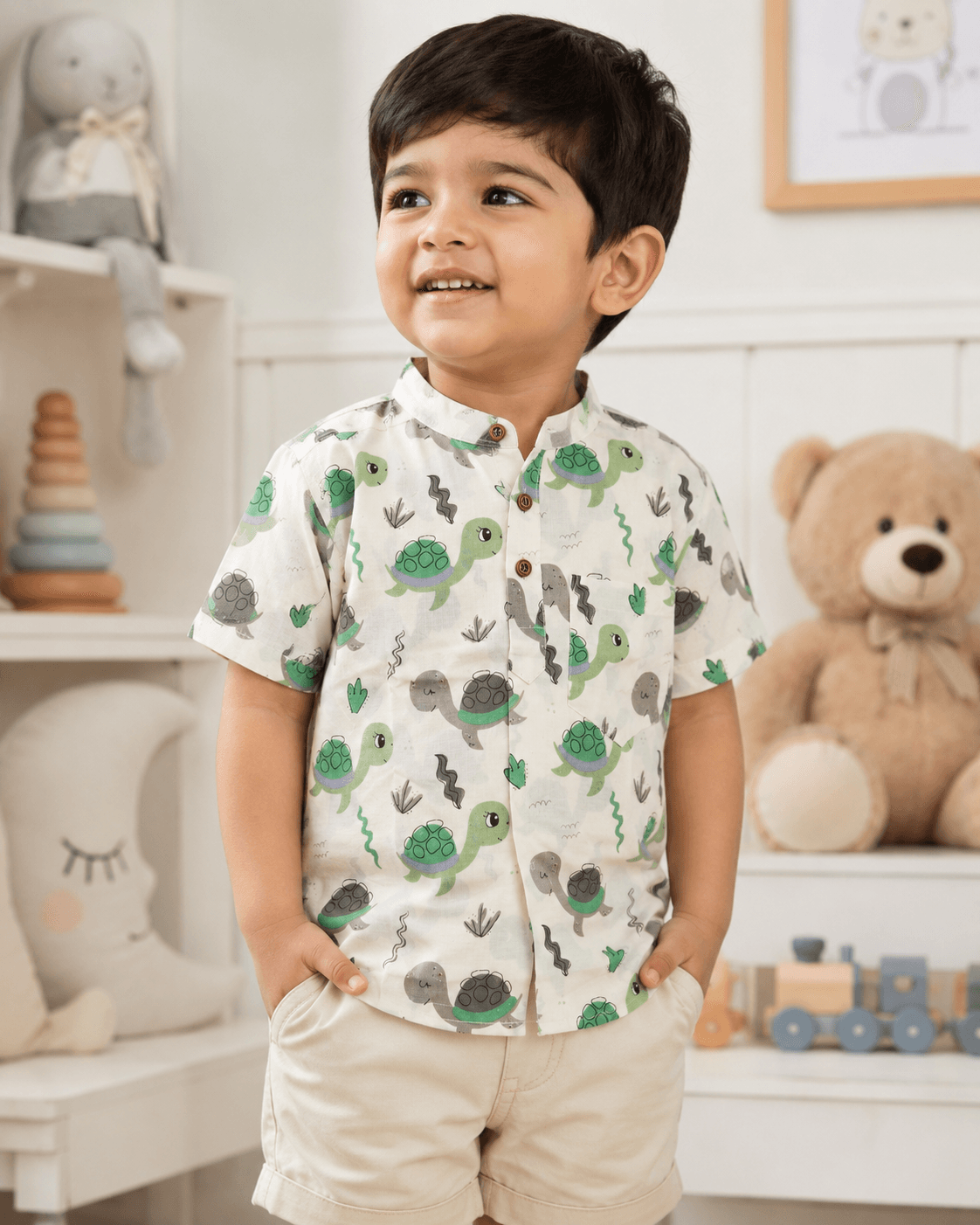 Turtle Trek Kids cotton Shirt