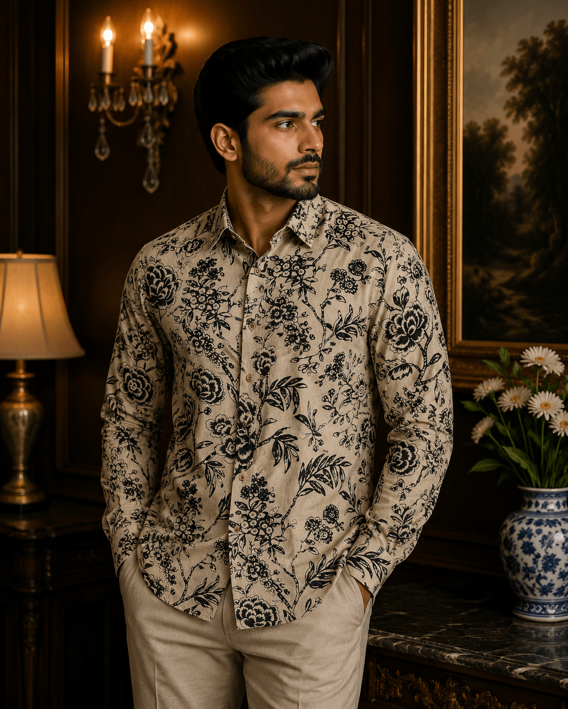 Prakriti printed Cotton Men's Shirt